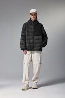 Lightweight Hooded Puffer Jacket - Black
