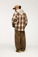 Vintage Washed Curved Cargo Pants - Khaki