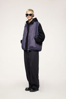 Accordion-Pleat Structured Sweatpants - Active Black