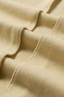 Accordion-Pleat Structured Sweatpants - Khaki