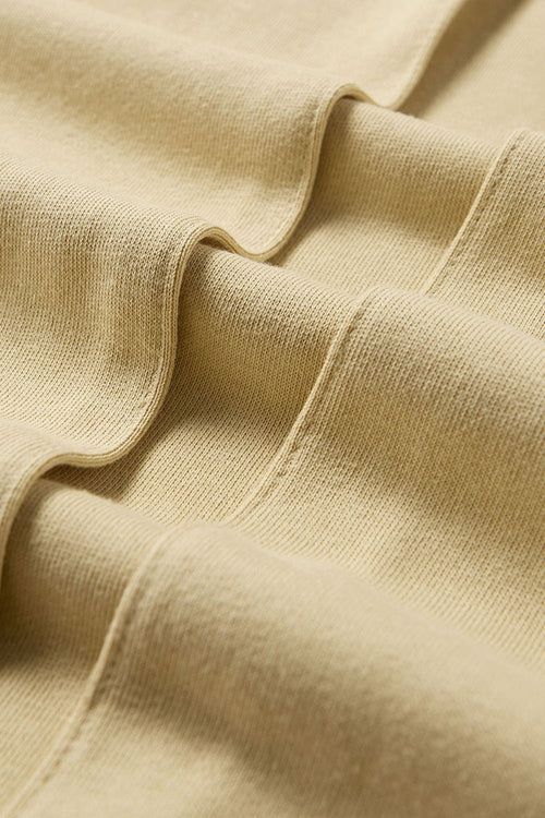 Accordion-Pleat Structured Sweatpants - Khaki