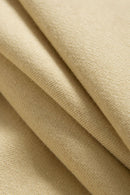 Accordion-Pleat Structured Sweatpants - Khaki