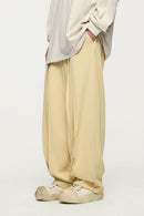 Accordion-Pleat Structured Sweatpants - Khaki