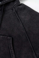 Raglan Fleece Cropped Hoodie - Fried Snowflakes