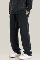 Vintage Wash Straight Sweatpants - Fried Snowflakes