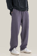 Vintage Wash Straight Sweatpants - Grape Purple