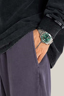 Vintage Wash Straight Sweatpants - Grape Purple