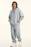 Heavyweight Solid Pullover Hoodie - Flower Gray