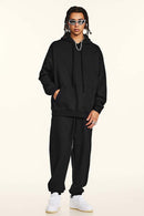 Heavyweight Solid Pullover Hoodie - Metallic Black