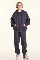 Heavyweight Solid Pullover Hoodie - Plum Purple