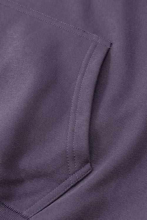 Heavyweight Solid Pullover Hoodie - Plum Purple