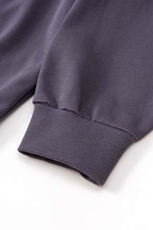 Heavyweight Solid Pullover Hoodie - Plum Purple