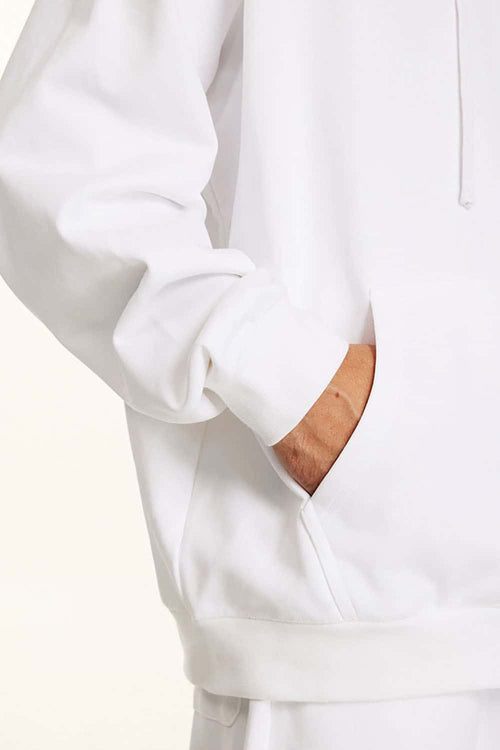 Heavyweight Solid Pullover Hoodie - Teeth White