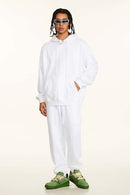 Heavyweight Solid Pullover Hoodie - Teeth White