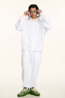 Heavyweight Solid Pullover Hoodie - Teeth White