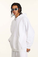 Heavyweight Solid Pullover Hoodie - Teeth White