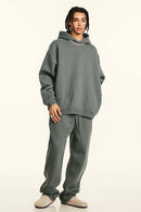 Fleece-Lined Invisible Zip Hoodie - Vitex Ash