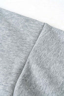 Heavyweight Fleece Solid Hoodie - Flower Gray