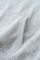 Heavyweight Fleece Solid Hoodie - Flower Gray