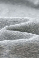 Heavyweight Fleece Solid Hoodie - Flower Gray