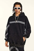 Washed Fleece Pullover Hoodie - Fried Snowflakes