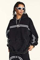 Washed Fleece Pullover Hoodie - Fried Snowflakes