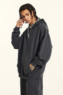 Heavyweight Washed Vintage Hoodie - Dark Gray
