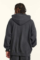 Heavyweight Washed Vintage Hoodie - Dark Gray