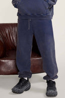 Washed Fleece Joggers - Royal Blue