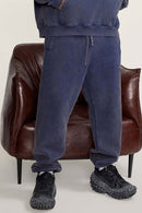 Washed Fleece Joggers - Royal Blue
