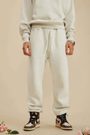 Vintage Washed Fleece Joggers - Gray Apricot