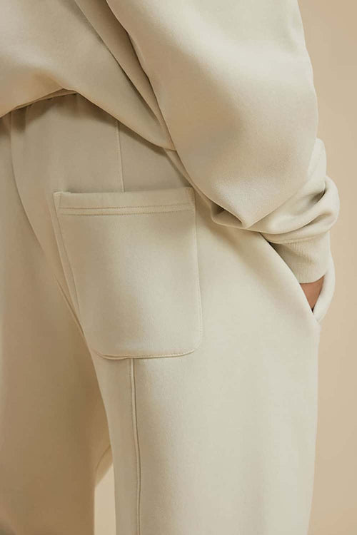 Vintage Washed Fleece Joggers - Gray Apricot