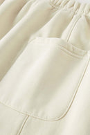Vintage Washed Fleece Joggers - Gray Apricot