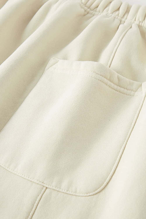 Vintage Washed Fleece Joggers - Gray Apricot