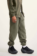 Vintage Washed Fleece Joggers - Grayish Green