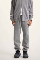 Vintage Washed Fleece Joggers - Medium Gray