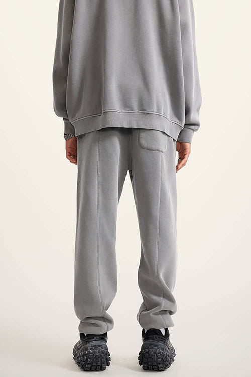 Vintage Washed Fleece Joggers - Medium Gray
