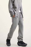 Vintage Washed Fleece Joggers - Medium Gray
