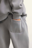 Vintage Washed Fleece Joggers - Medium Gray