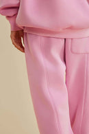 Vintage Washed Fleece Joggers - Rose Pink