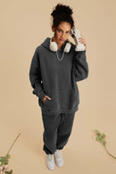 Heavyweight Washed Vintage Fleece Hoodie - Dark Gray