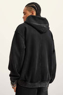 Heavyweight Washed Vintage Fleece Hoodie - Fried Snowflakes