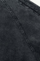 Washed Striped Mock-Layer Long-Sleeve Tee - Fried Snowflakes