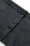 Washed Striped Mock-Layer Long-Sleeve Tee - Fried Snowflakes