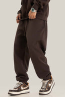 Heavyweight Everyday Casual Sweatpants - Dark Brown