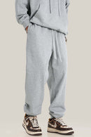 Heavyweight Everyday Casual Sweatpants - Flower Gray