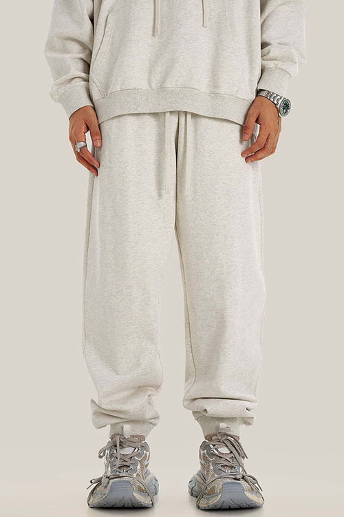 Heavyweight Everyday Casual Sweatpants - Oat Gray