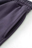 Heavyweight Everyday Casual Sweatpants - Plum Purple