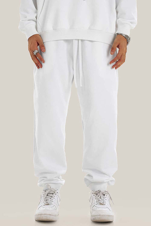Heavyweight Everyday Casual Sweatpants - Teeth White