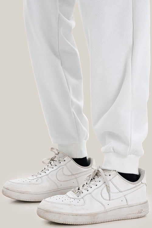 Heavyweight Everyday Casual Sweatpants - Teeth White